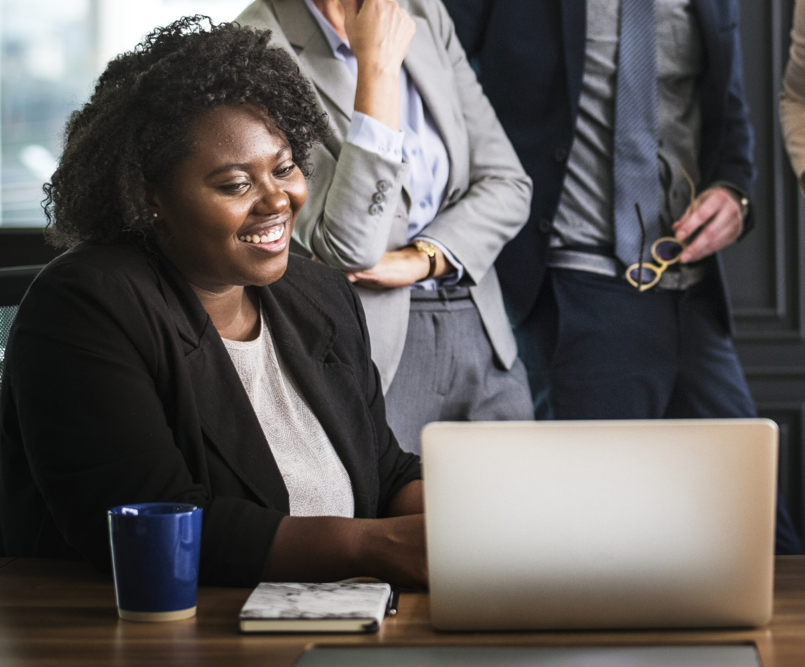 Business People In A Video Call Meeting